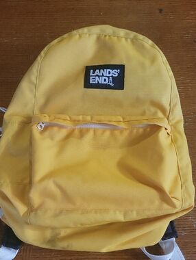 Lands End Yellow Backpack